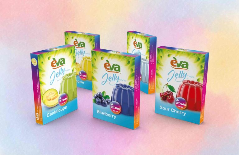 Colorful and attractive eva jelly powder boxes